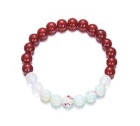 Dainty Chain Earrings Bracelets Love Accessory Matching Bracelet Relationship Present For And On Anniversary Couples Bead Bracelet For Women Men Nature Stone Pearl Necklace Costume (A, One Size)