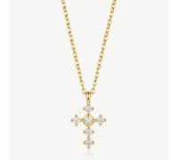 Dainty Cross Necklace - Gold