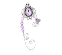 Dainty Ear Cuffs Clip-on Earring for Women, Butterfly Ear Wrap No Piercing Crystal Pearl Cuff Clip on Earrings for Women, Ear Bone Clip Hook without Pierced, Adjustable, Metal, Cubic Zirconia