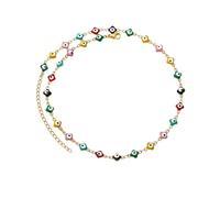 Dainty Enamel Evil Eye Necklace For Women Turkish Eye Choker Necklace Boho Jewelry Birthday Gift for Her