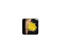 Dainty Feather Flower Brooch Pin for Women Elegant Oversized Feather Corsage Brooches Large Floral Lapel Pins Brooch Shawl Dress Suit Clothes Accessories Wedding Party Dance Banquet Trendy Jewelry, NO