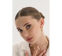 Dainty Gold 18K Pearl Choker Necklace Elk & Bloom Gold One Size