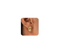Dainty Gold Chunky Statement Earrings for Women - 14K Gold Plated Thick Earring Lightweight Drop Dangle Earrings Trendy Jewelry(Style 9)