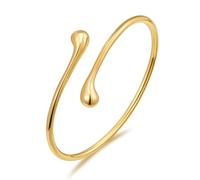 Dainty Gold Cuff Bracelets for Women Delicate Thin Wire Open Bangle Bracelets Stackable Minimalist Wrist Cuff Bracelets Flexible Adjustable Size
