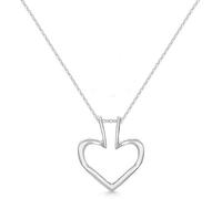 Dainty Heart Ring Holder Necklace for Women Men Cute Simple Love Heart Saver Pendant Ring Keeper Necklaces Chain Bride Wedding Engagement Jewelry Birthday Valentine's Day Gifts Wife Girlfriend Mother