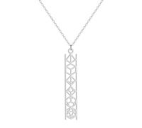Dainty Hollow Unity Dice Pendant Necklace for Women Girls Stainless Steel Geomertic Charm Neck Chain Jewelry Gift
