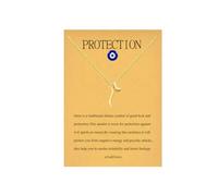 Dainty Letter Italian Horn Pendant Necklace for Women's Spiritual Protection Jewelry, General, Copper, No Gemstone