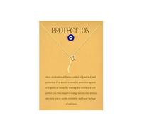 Dainty Letter Italian Horn Pendant Necklace for Women's Spiritual Protection Jewelry, General, Copper, No Gemstone