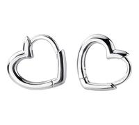 Dainty Love Heart Shaped Small Hoop Sleeper Earrings for Women Sterling SilverSilver Daith Heart Cartilage Tragus Cute Minimalist Hoops Jewelry Gifts Mom Friend Bridemaid