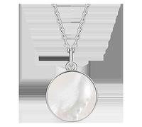 Dainty Necklace Shell Silver Necklace Female Simple Pendant Clavicle Chain Autumn and Winter Temperament High Sense Net Red Necklace Tide Necklaces for Women gift (Color : A)