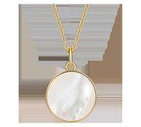 Dainty Necklace Shell Silver Necklace Female Simple Pendant Clavicle Chain Autumn and Winter Temperament High Sense Net Red Necklace Tide Necklaces for Women gift (Color : A)