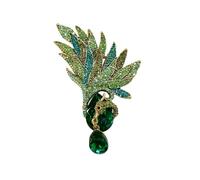 Dainty Phoenix Bird Brooch Pin For Women Men Exaggeration Crystal Blue Rhinestone Animal Wings Collar Lapel Pins Dress Suit Jackets Corsage Brooches Accessories Fashion Wedding Party Prom Jewelry Gift