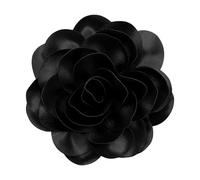 Dainty Satin Fabric Large Big Flower Brooches Pins 7.5in Silk Camellia Flower Brooches Lapel Pins for Women as Wedding Party Clothes Accessories Jewelry Gifts, Alloy Steel, no gemstone