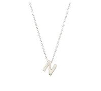 Dainty Silver Initial Necklaces for Women Gold Filled Layered Silver Necklaces for Women A Z 26 Alphabet Initial Necklaces for Jewelry Real Heart Necklace (N, One Size)