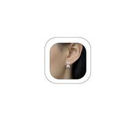 Dainty Sliver Bow Stud Earrings Bow Bowknot Flower Floral Earrings Studs Lily of the Valley Earring for Women Trendy Jewelry Cute Gifts, Copper, No Gemstone