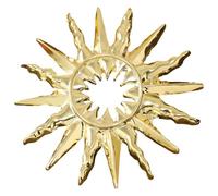 Dainty Sun Brooch Pin for Women Men,Elegant Lapel Hat Dress Accessory,Christmas Brooches,Dress Pins,Modesty Pins,Safety Pin- Vintage Gold Plated Celestial Jewellery Gift for Birthdays & Holidays