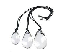 DaiQei 6 Sizes SM Egg-Shaped Glass Anal Ball with Portable Rope Anal Plug Anal Beads Anal Ball Glass Dildo Large Egg Buttplug Prostate Massager Vagina Masturbation SM Sex Toys for Women Men(Size:S)