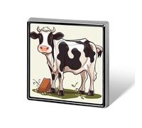 Dairy Cow Button Pin Classic Cute Heart Shape Brooch Exquisite Fashionable Badge Elegant Lapel Pin Personalized Pins Button for Clothing Backpack Hat Jackets Decorate