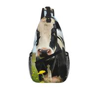 Dairy Cow Crossbody Sling Bag Crossbody Shoulder Chest Bag Shoulder Strap Waist Fanny Pack Men Women