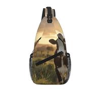 Dairy Cow Crossbody Sling Bag Crossbody Shoulder Chest Bag Shoulder Strap Waist Fanny Pack Men Women