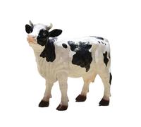 Dairy Cow Ornament 30x25x11cm Resin Lifelike Garden Standing Farm Animal Sculpture Figure