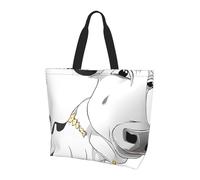 Dairy Cow Print Large Women Tote Bag,Stylish Waterproof Ladies Shoulder Bag, Folding Beach Travel Bag for Work,Shopping