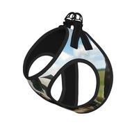 Dairy Cow Print Reflective No Choke Pet Vest Harness,Adjustable Soft Padded Dog Harness With Easy Control Handle