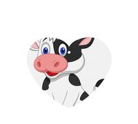 Dairy Cow Printing 10 Pcs Car Air Freshener Fragrant Sheets,Car Hanging Accessories With Strings For Decor