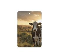 Dairy Cow Printing 10 Pcs Car Air Fresheners Cards For Scented Hanging Sheets For Bathroom With Rope
