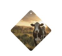 Dairy Cow Printing 10 Pcs Car Air Fresheners Cards For Scented Hanging Sheets For Bathroom With Rope