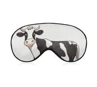 Dairy Cow Sleeping Mask, Light Blocking Eye Mask, Comfortable and Soft, Eye Cover with Elastic Band, Suitable for Men and Women, Suitable for Travel/Sleeping