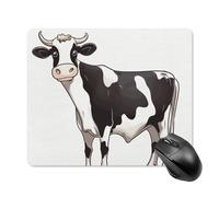Dairy Cow Square Mouse Pad Portable Computer Mousepad with Non-Slip Rubber Base 18 * 22cm Ultra-Thin Gaming Mouse Mat for Computer Laptop Office Desk Accessories