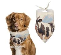 Dairy CowPet Scarf Dog Bandana for Small Medium Large Exquisite Unique Cat Dogs Kerchief Premium Fabric Cute Triangle Cat Dogs Bibs Scarf