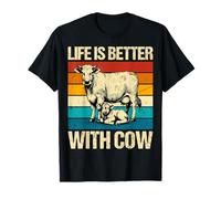 Dairy Farming Cow Lover Farmer - Life is Better with Cows T-Shirt