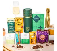 Dairy Free Chocolate Gift Box with Truffles & Hot Chocolate Set, Thank You Gift Hamper For Her Lactose Free Plus Prosecco by EDEN & CO