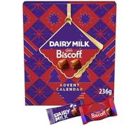Dairy Milk Biscoff Chocolate Advent Calendar 236g, Includes 12 Chunks of Dairy Milk & 12 Chunks with Crunchy Lotus Biscoff Pieces & Spread, Perfect for your Christmas Countdown