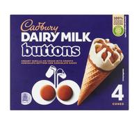 Dairy Milk Buttons 4 x 100ml (400ml) 4pk × 6