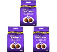 Dairy Milk Buttons Bag, Creamy Chocolate Taste, 175 G Sharing Size (Pack of 3)