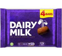 Dairy Milk Chocolate Bar 4 Pack Multipack 134g (Pack of 2) Delicious Tasty And Twisty Treat Gift Hamper For Birthday,Christmas,Easter,New Year