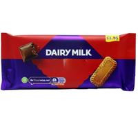 Dairy Milk Chocolate Bar The Classic Creamy Taste with Caramelised Biscuit Pieces 21 x 95G "Taste The Sweetness In Every Bite" Twisty Treat, Special For Easter Christmas,Birthday