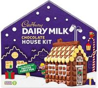 Dairy Milk Chocolate House Kit 840g - Build, Decorate, Eat Festive Family Fun House Kit Santa's Sleigh Build Your Own Kits Bundle by Cadbury Gifts Direct - Great stocking filler, Christmas Eve gift