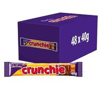 Dairy Milk Chocolates Bulk Buy Perfect For Office, Home, School (3 Boxes, Crunchie 48 Bars x 40g)