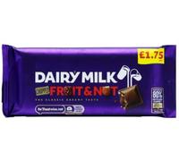 Dairy Milk - Fruit & Nut Chocolate Bar 22 x 95G "Taste The Sweetness In Every Bite" Twisty Treat, Special For Easter Christmas,Birthday