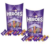 Dairy Milk Heroes & Roses Chocolate Box 290g & NewCelebrations Chocolates Box 300g, An Assortment of Chocolates Perfect For Christmas & New Year (x2, Heros Chocolate Box)