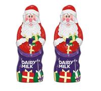 Dairy Milk Hollow Santa 100g x Pack of 2 - the Perfect Stocking Filler This Christmas