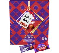 Dairy Milk Lotus Biscoff Chocolate Chunk Christmas Advent Calendar 236g | Cadbury Biscoff Advent Calendar 236g, 12 Dairy Milk Chunks, 12 Biscoff Chunks, Biscoff Spread Filling, Crunchy Biscoff Pieces