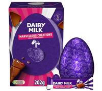Dairy Milk Marvellous Creations Chocolate Easter Egg 202g with Jelly Popping Candy Large Milk Chocolate Easter Egg Gift with Dairy Milk Marvellous Creations Bar