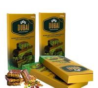 Dairy Milk Turkish Dubai Chocolate Bar Pistachio Cream 100g Viral UAE Kunafa Chocolate Bar Sweet Box Eid Mubarak Chocolates Gifts For Women & Mens, Birthday, Fathers Day (Pack of 4)