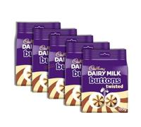 Dairy Milk Twisted Buttons 105G Delicious Tasty And Twisty Treat Gift Hamper For Birthday, Christmas 105g - Pack of 3x, 5x, 10x (5x)