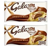 Dairy Milk XL Mint Crisp, Biscoff, Wholenut, Fruit & Nuts, Oreo and Galaxy Chocolate Bar 280g to 360g, Perfect for Sharing For Christmas & New year (x2, Galaxy XL 360g)